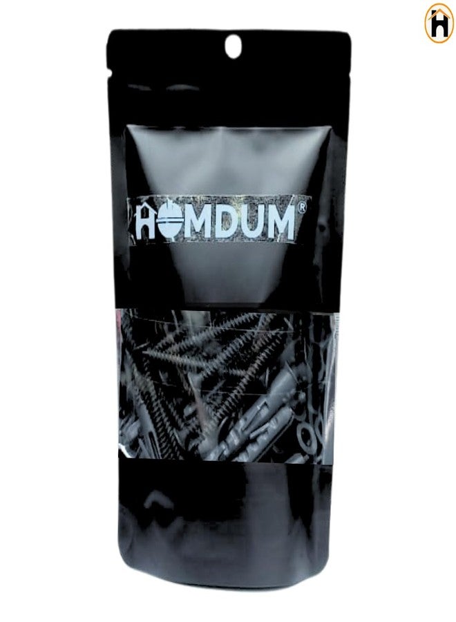 Homdum Nylon Plug with Screws 2 inch (50 mm screw with plastic sleeve) Pack of 60. (2") - Image 2